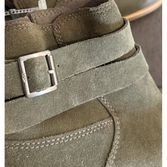 WOMAN'S SIZE 8.5 BOOTS UGG JOSEFENE ANKLE OLIVE GREEN DISPLAY MODEL - Picture 4 of 12